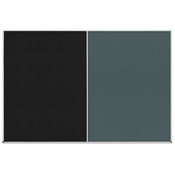 United Visual Products Enclosed Corkboard, 1 Door, 18"x24", 4" Fra UV3407-BRONZE-DBURGU - main